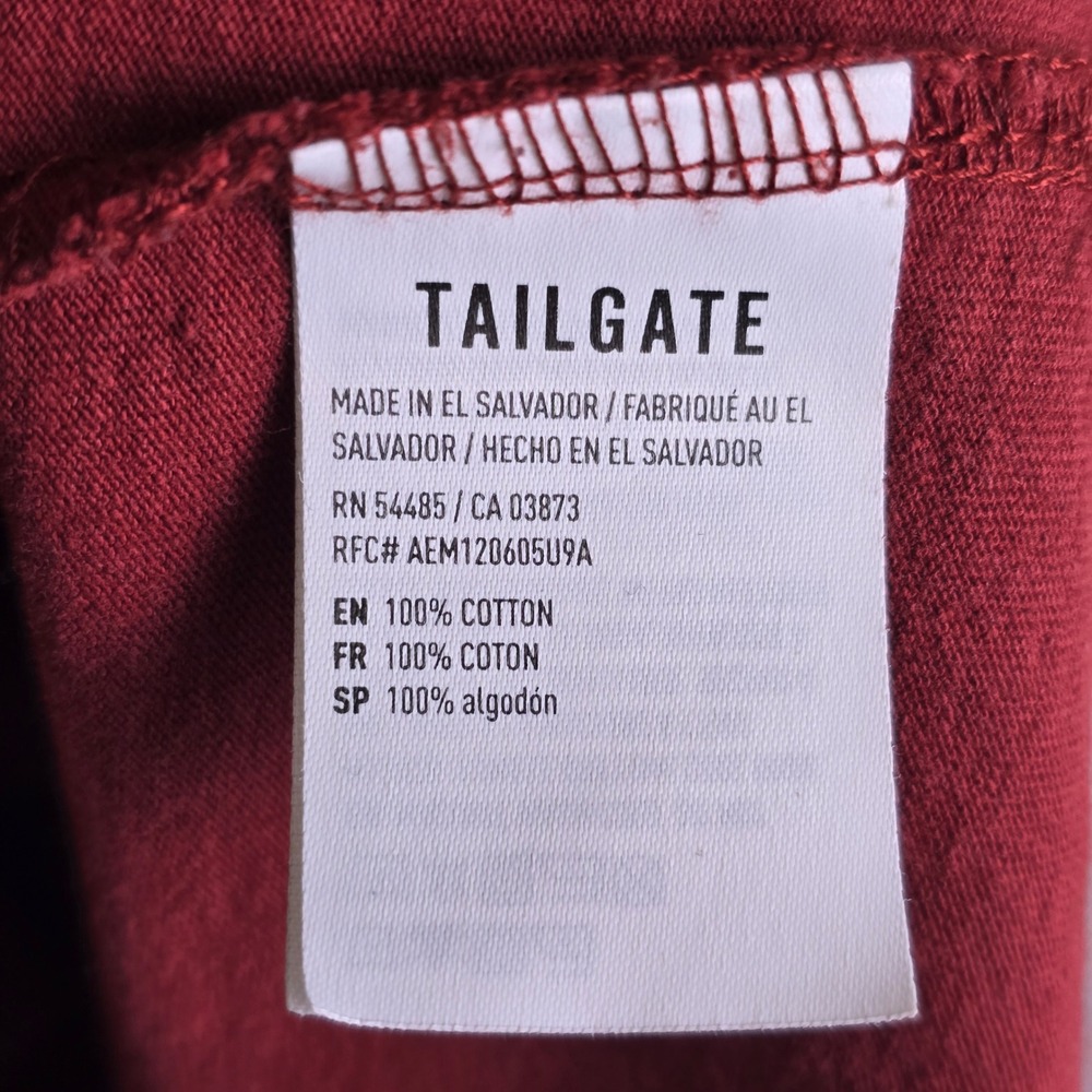 U of A Arkansas Razorbacks x Tailgate T Shirt Mens M Red Retro Soft Gameday - Picture 12 of 15